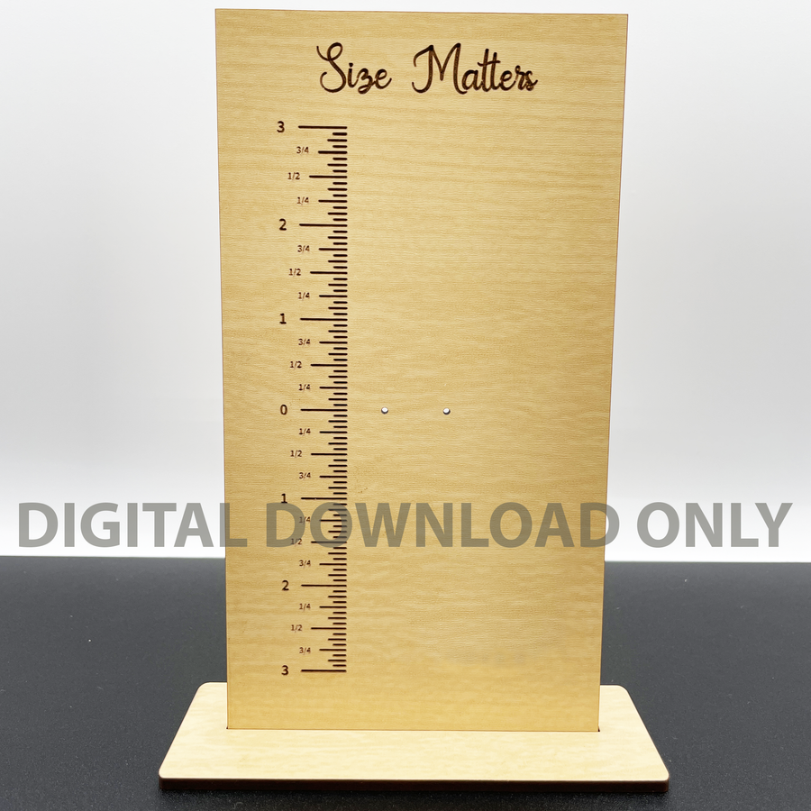 DIGITAL DOWNLOAD FOR LASER CUTTING - Earring size stands